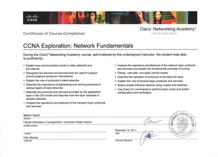 CISCO CCNA Exploration: Network Fundamentals